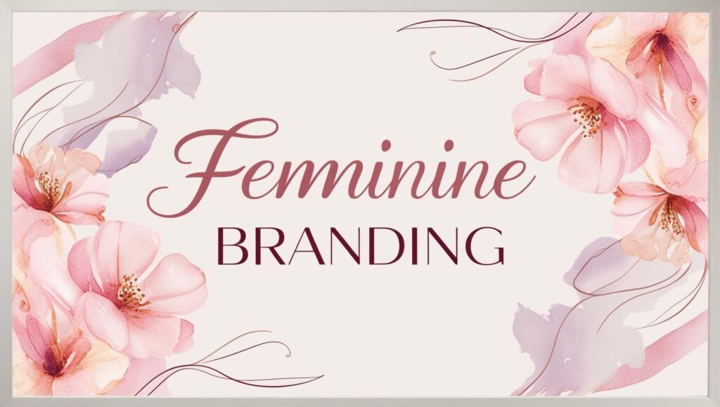 feminine branding imagery with the words _Feminine Branding_